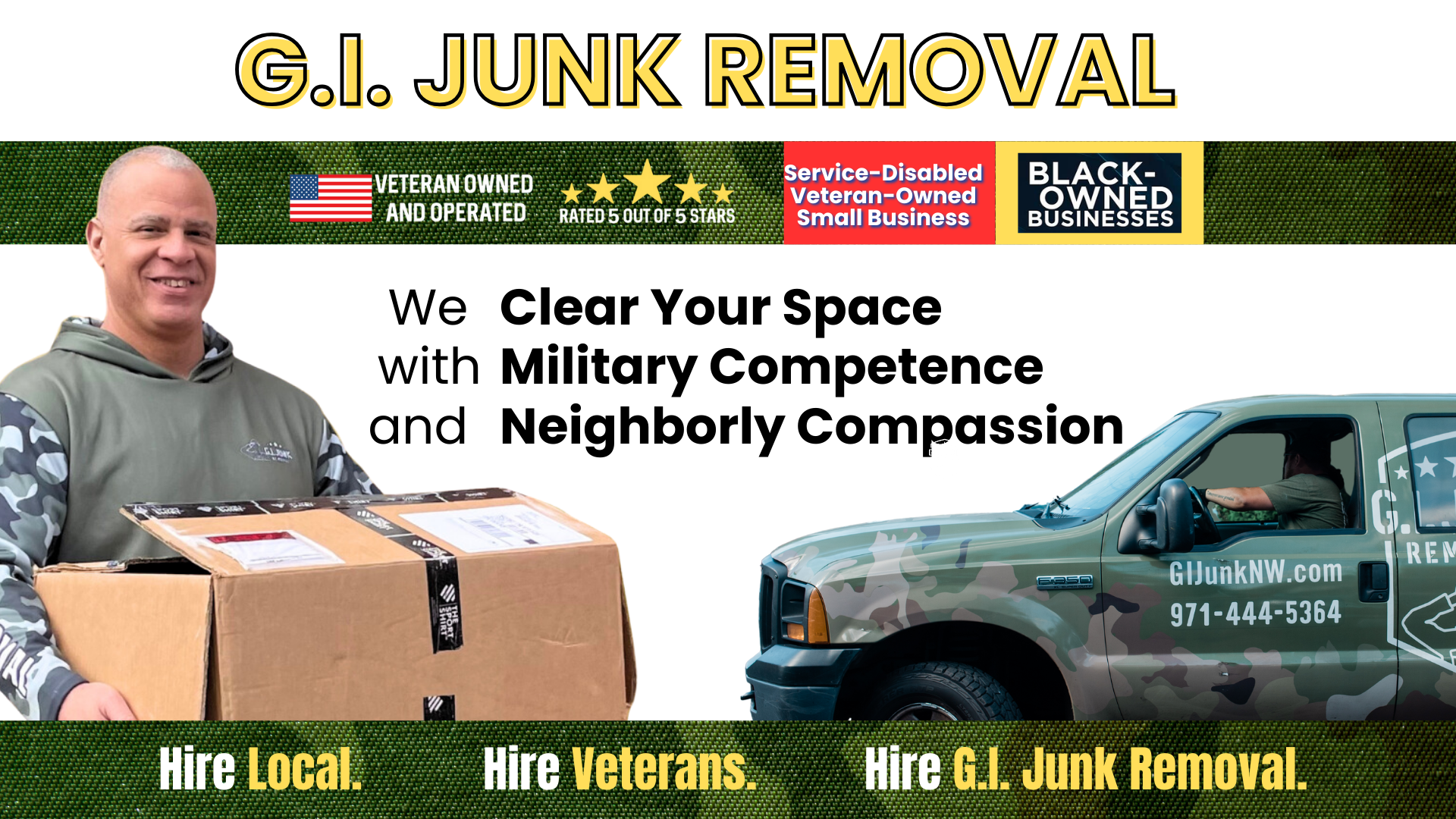 We Clear Your Space with Military Competence and Neighborly Compassion